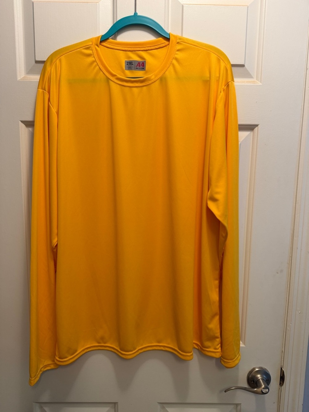 Men's Long Sleeve Performance Tee - Bright Yellow